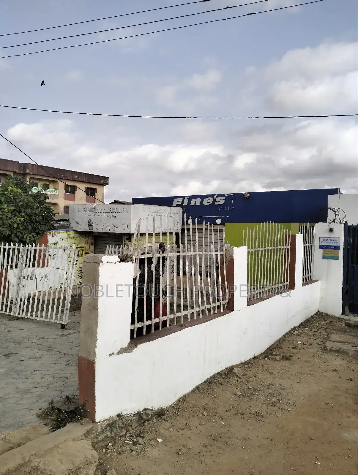 Commercial Structure Along the Major Road at Igando