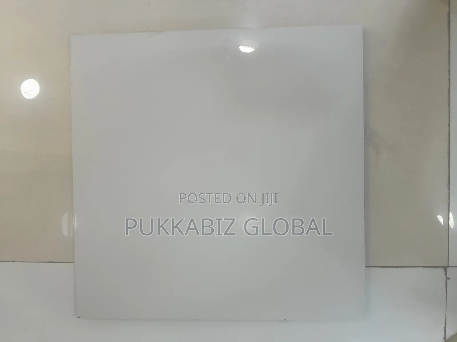 Virony 60 X 60 Plain White Tile