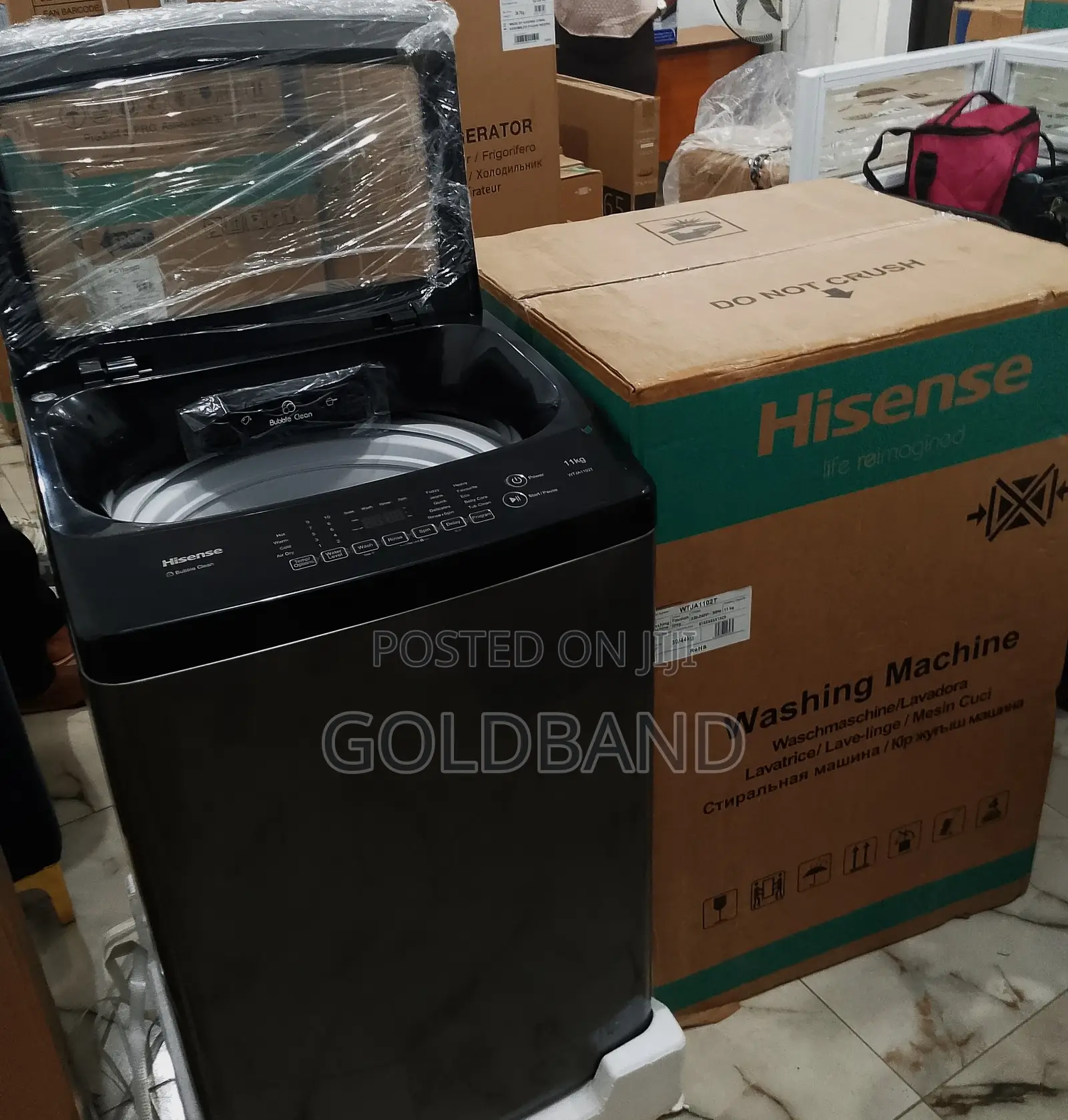 Most Strong 11kg Hisense Washing Machine "Wtja1102t"