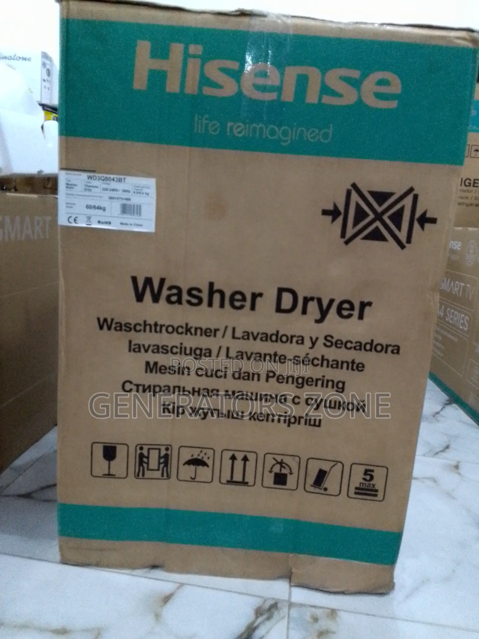 Amazing Hisense 8kg Wash and Dry Washing Machine Wd3q8043b7