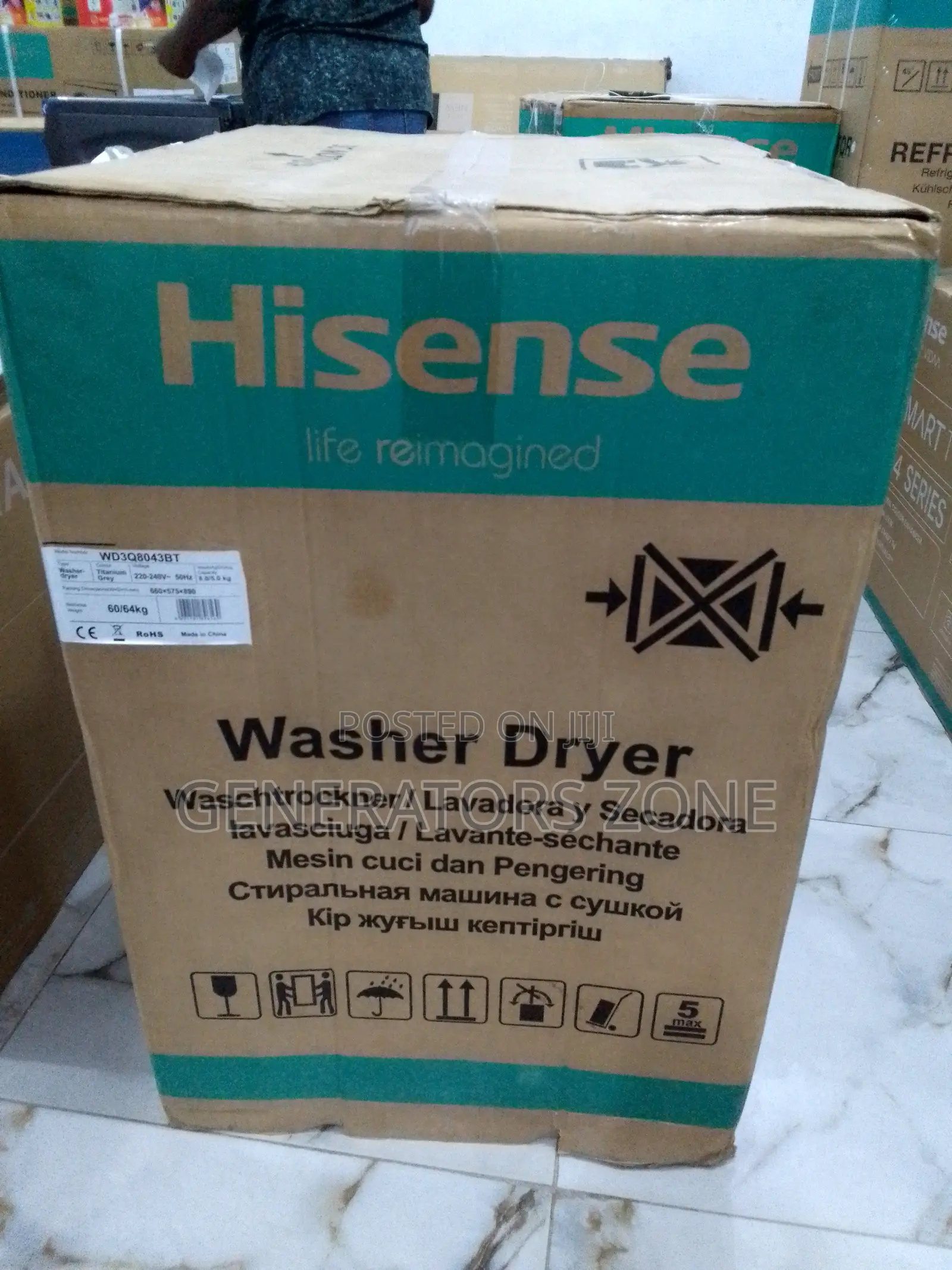 Quality Hisense 8kg Wash and Dry Washing Machine Wd3q8043b7
