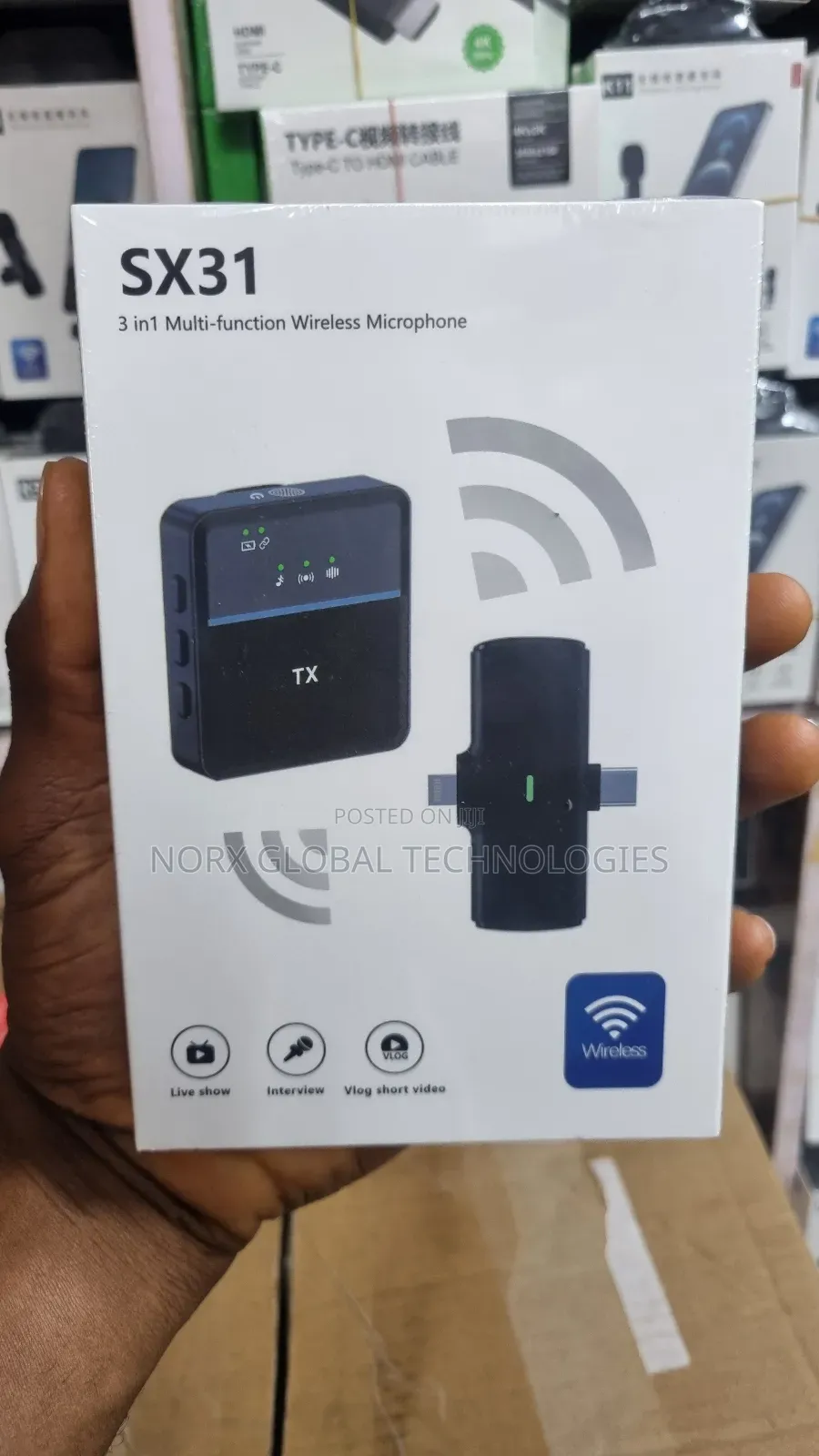 SX31 3 in 1 Wireless Microphone