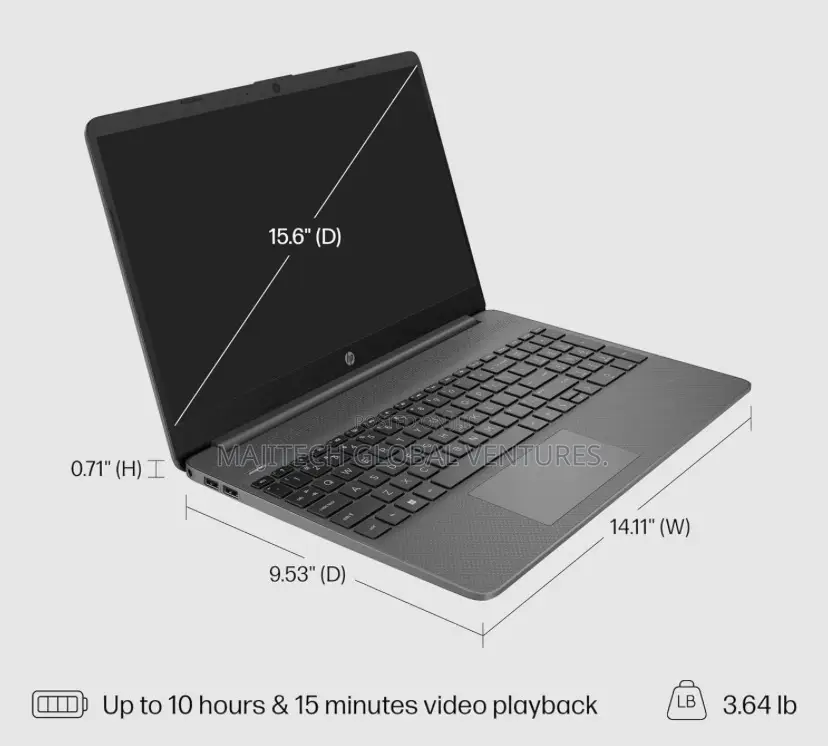 New Laptop HP 15 8GB Intel Core I3 SSD 256GB