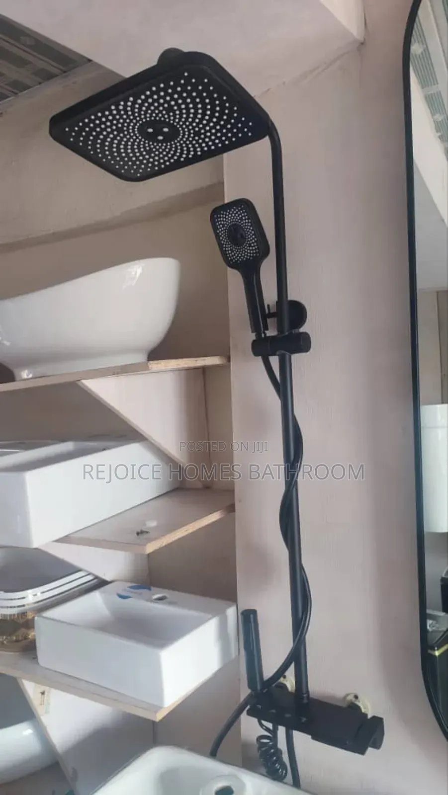 Quality Black Piano Square Shower