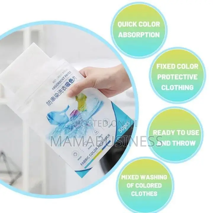 50 PCS Fabric Clothes Color Absorber