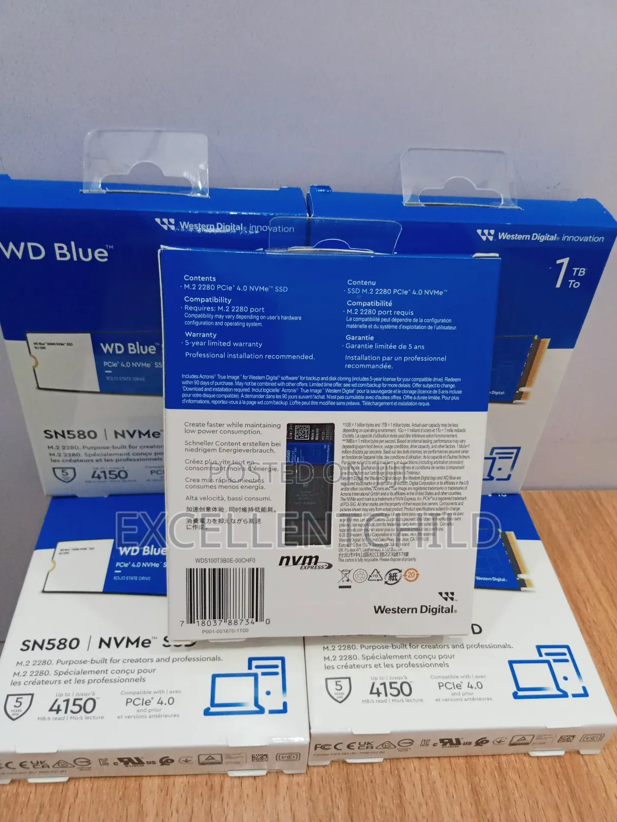 For Internal Storage (1tb Wd Blue Sn580 Pcle 4.0 Ssd)