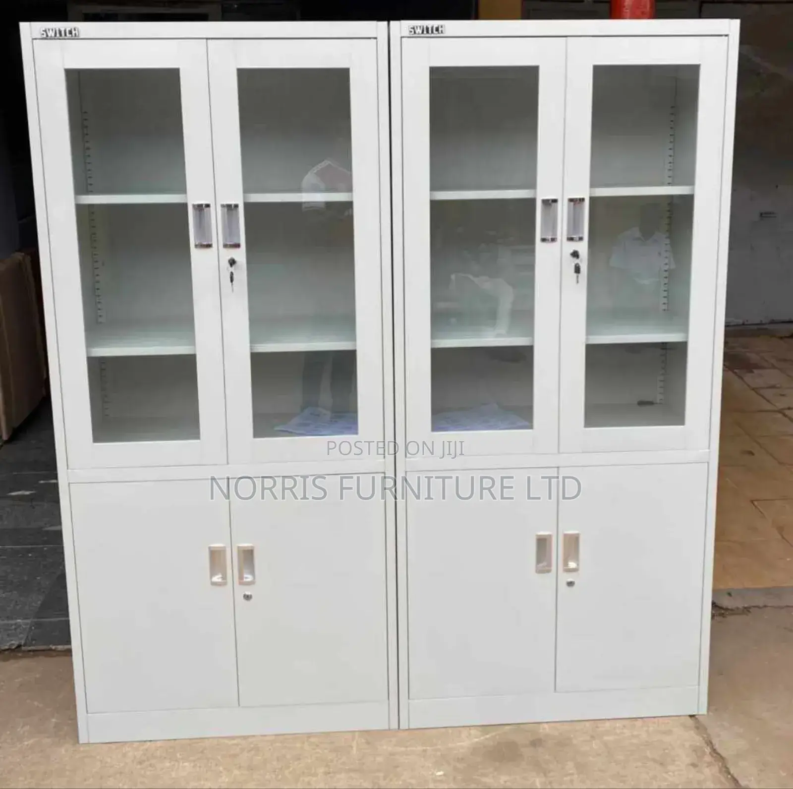 Full Height Filling Cabinate, Half Glass