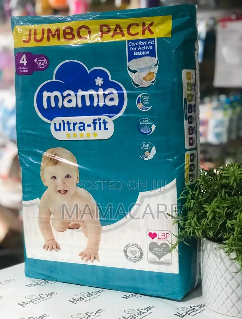 Mamia Ultra-Fit Jumbo Pack Size 4 84 Nappies