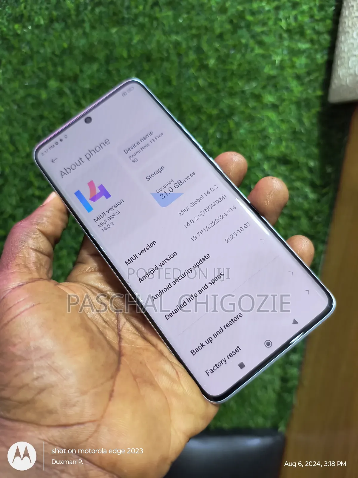 New Xiaomi Redmi Note 13 Pro+ 512 GB Silver