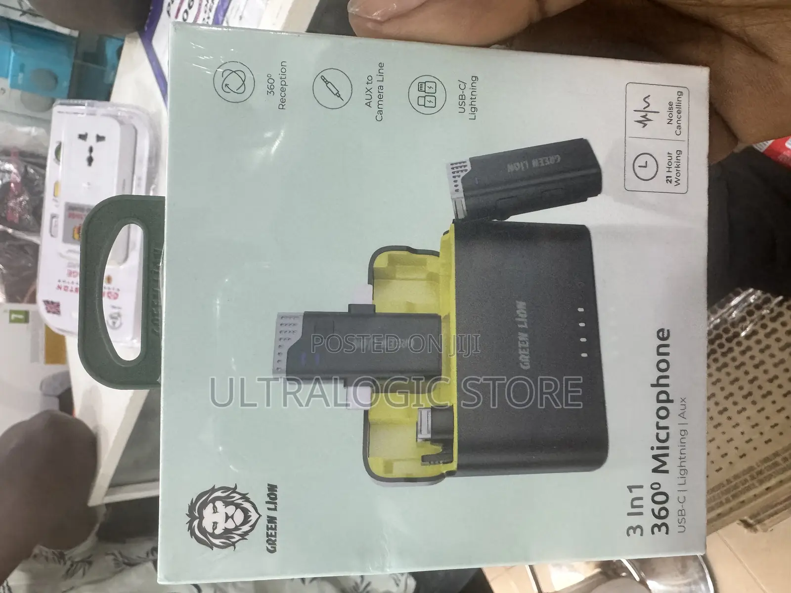 Green Lion 2 in 1 Wireless Microphone for iPhone and Android