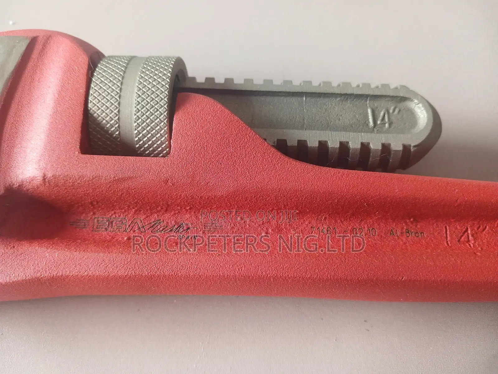 EGAMASTER 71461 Heavy Duty Pipe Wrench 14" Non Spark Al-bron