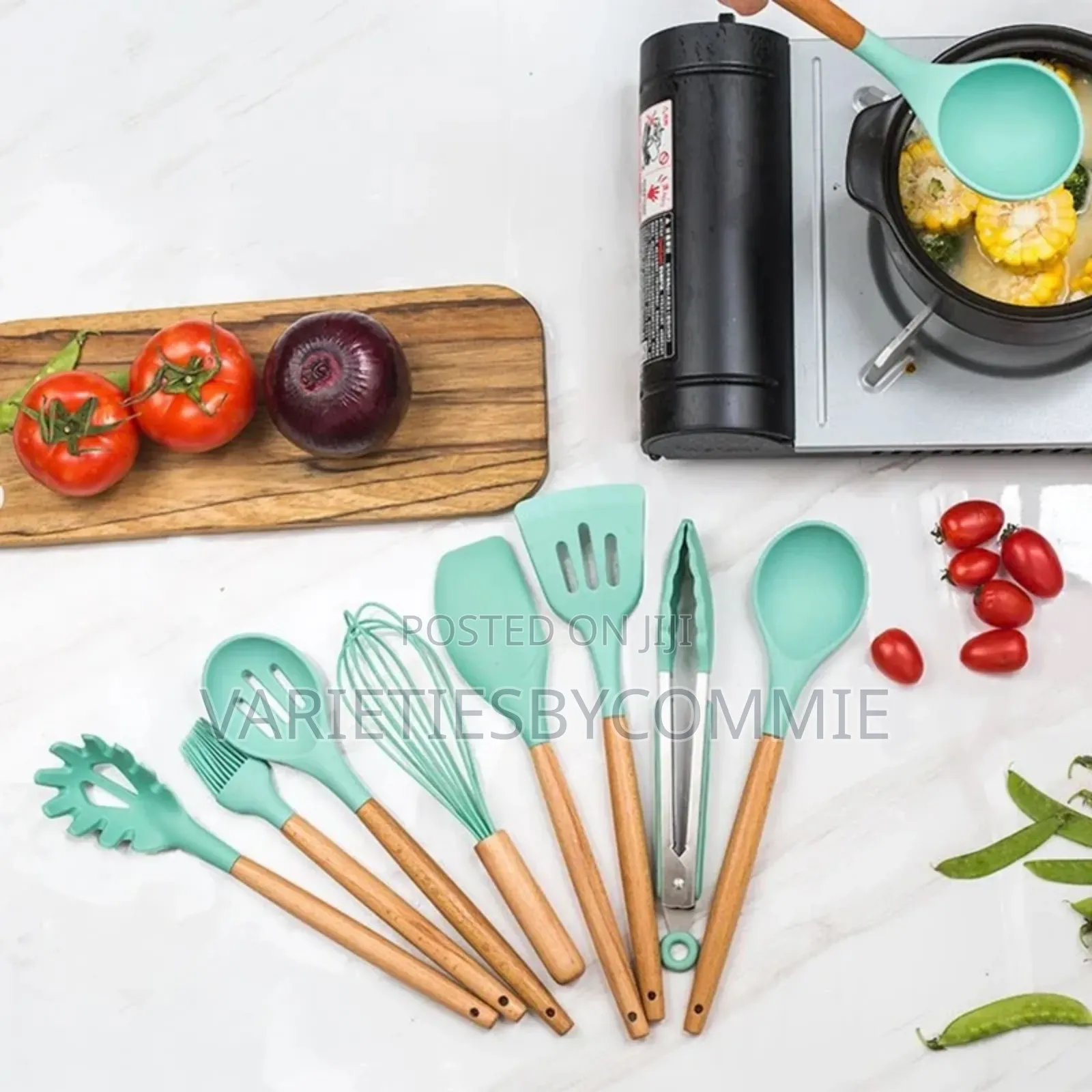 12 Peices Silicon Non Stick Spoon