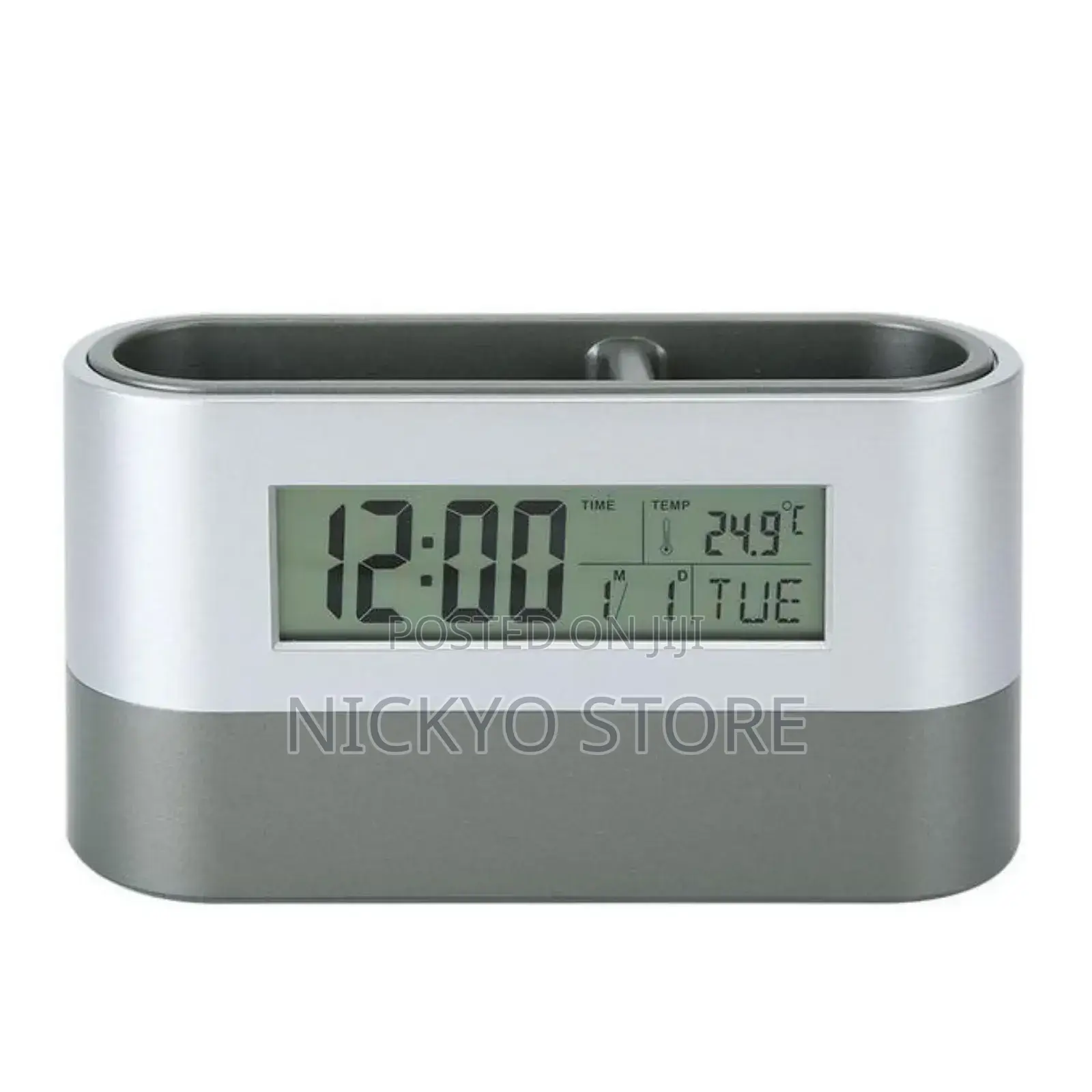 Electronic Alarm Digital Clock Innovative Pen Holder