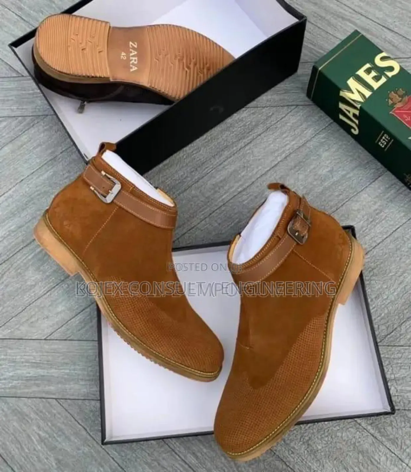 Original Zara Suede Chelsea Boots