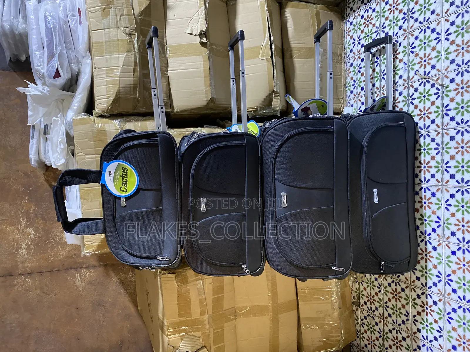 Set of 4 Travelbag With Trolley and Wheels