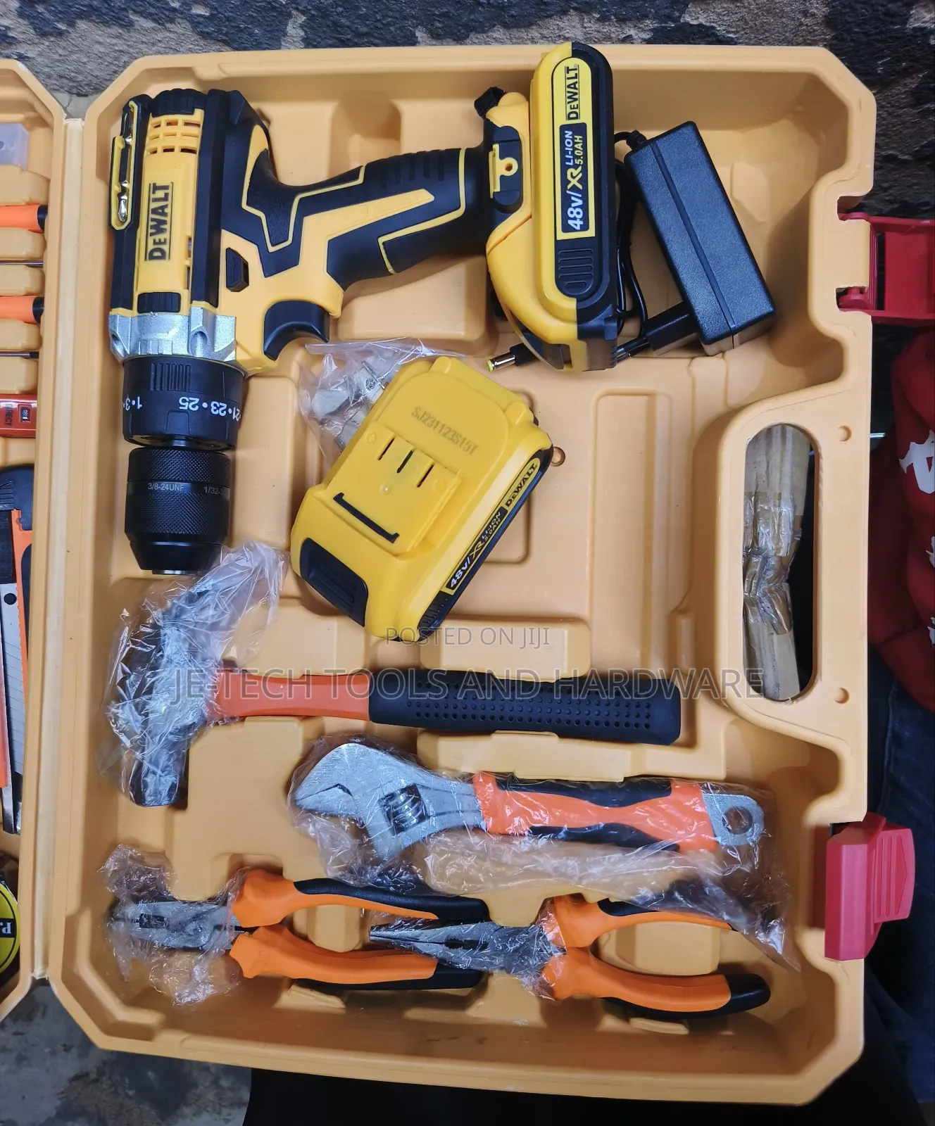 Dewalt Cordless Drill 48V Tools Set With Iron Chuck