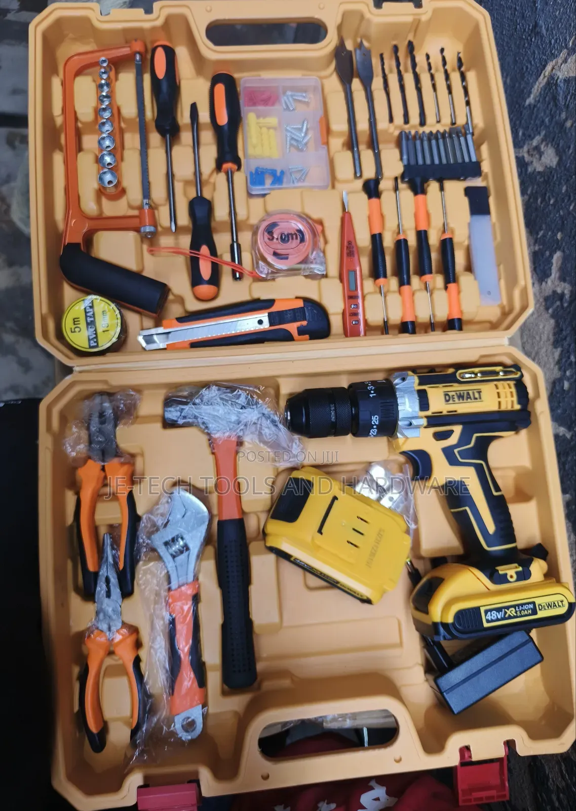 Dewalt Cordless Drill 48V Tools Set With Iron Chuck