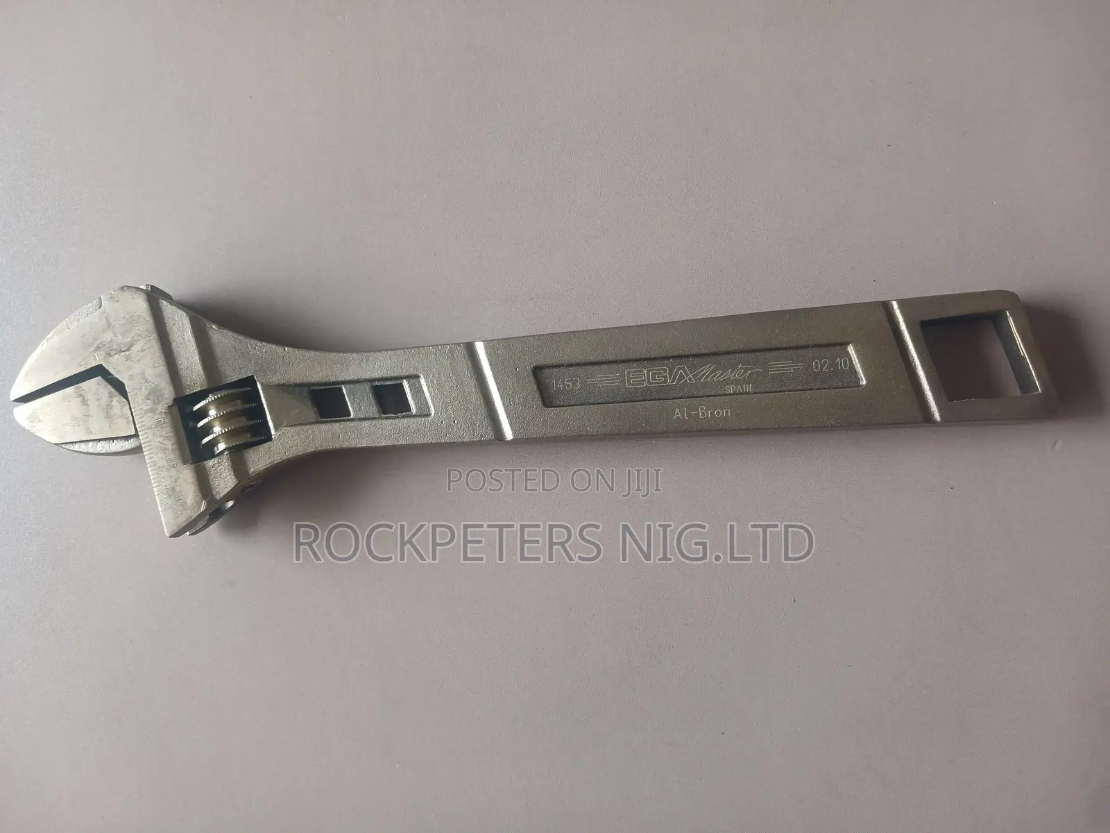 EGAMASTER 71453 Adjustable Wrench 10" Non Sparking Al-Bron