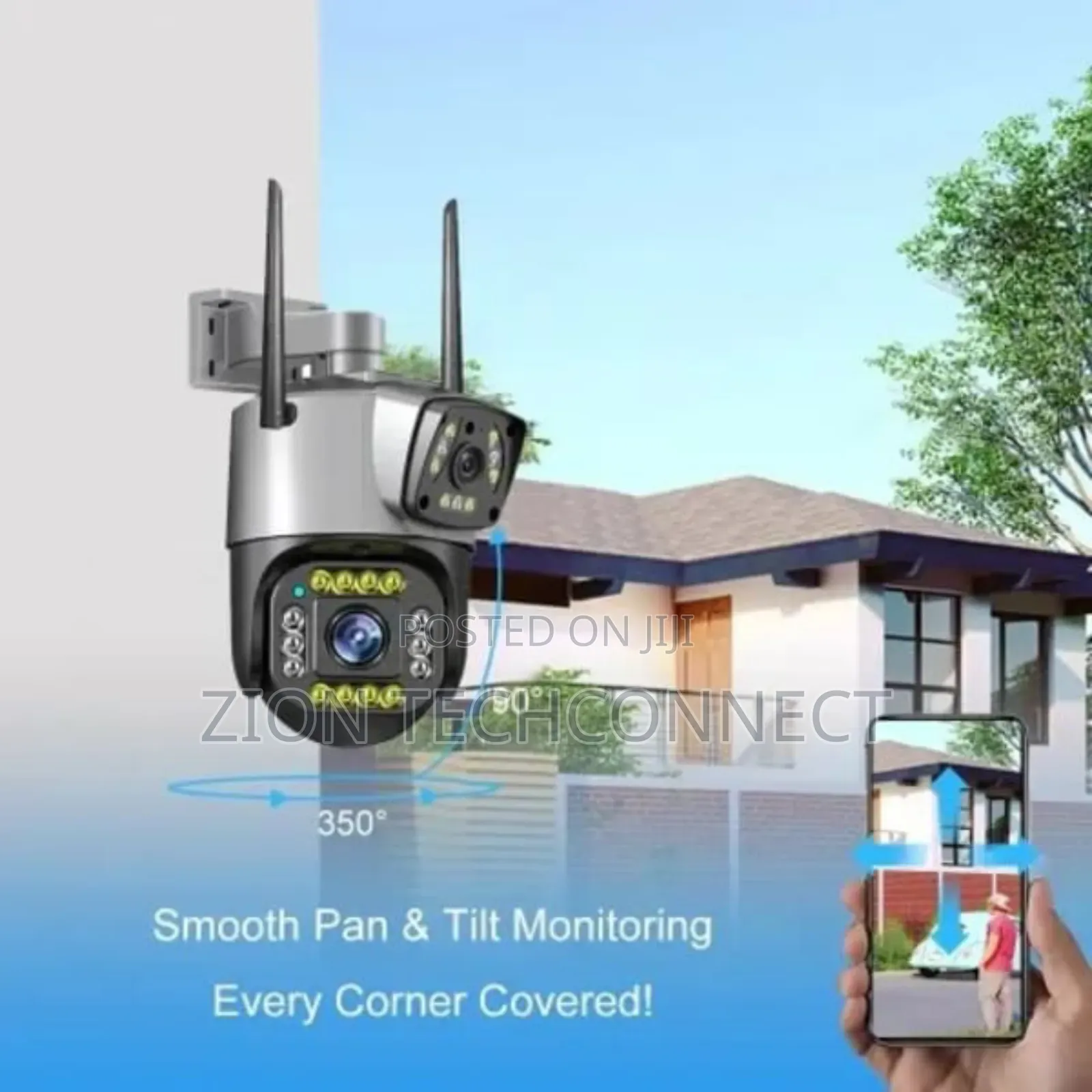 Solar PTZ 4G Sim Card Dual Lens Camera V380pro