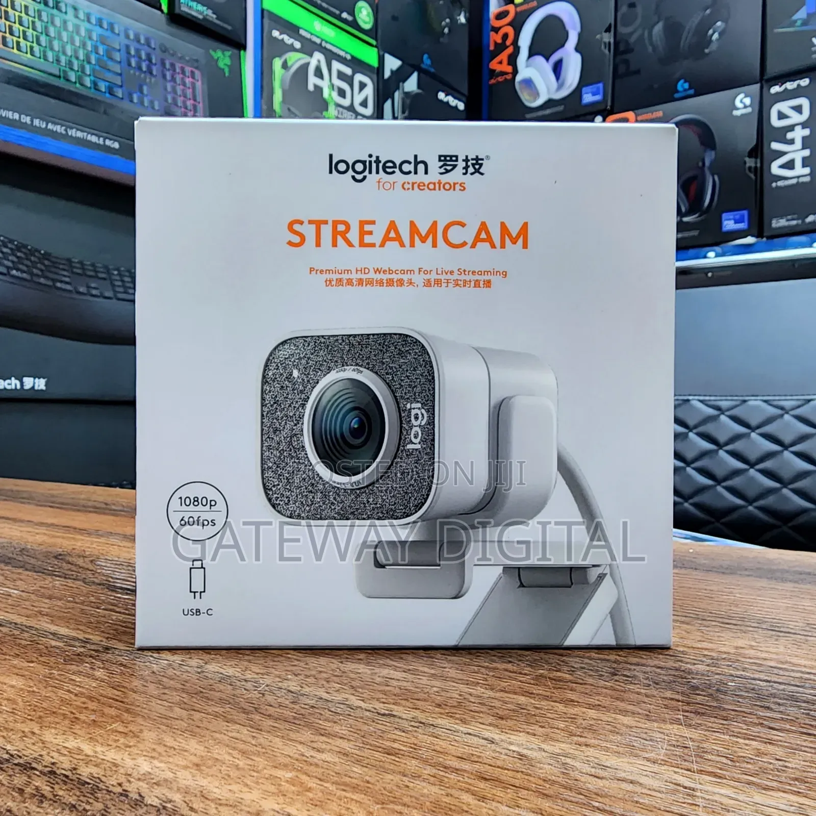Logitech Streamcam, Live Streaming Cam, Full 1080p Hd-white