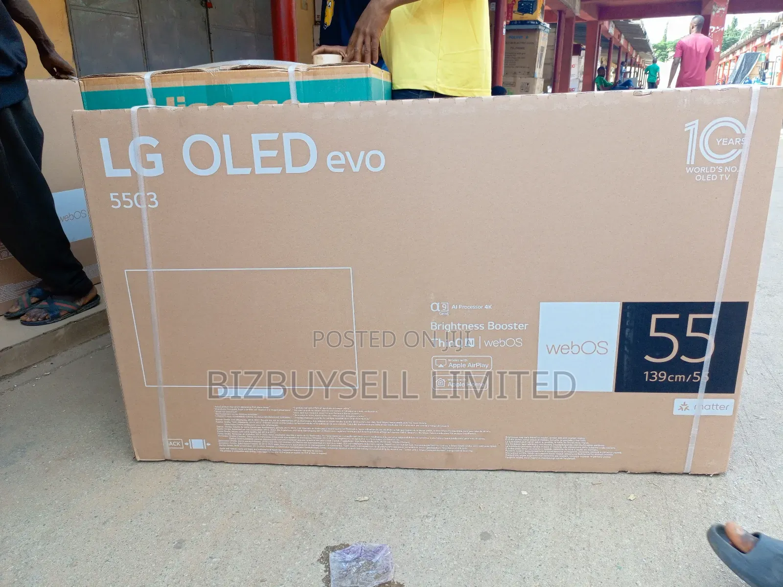 55" Oled Evo Lg Tv Set, 10years World's No1 Oled.