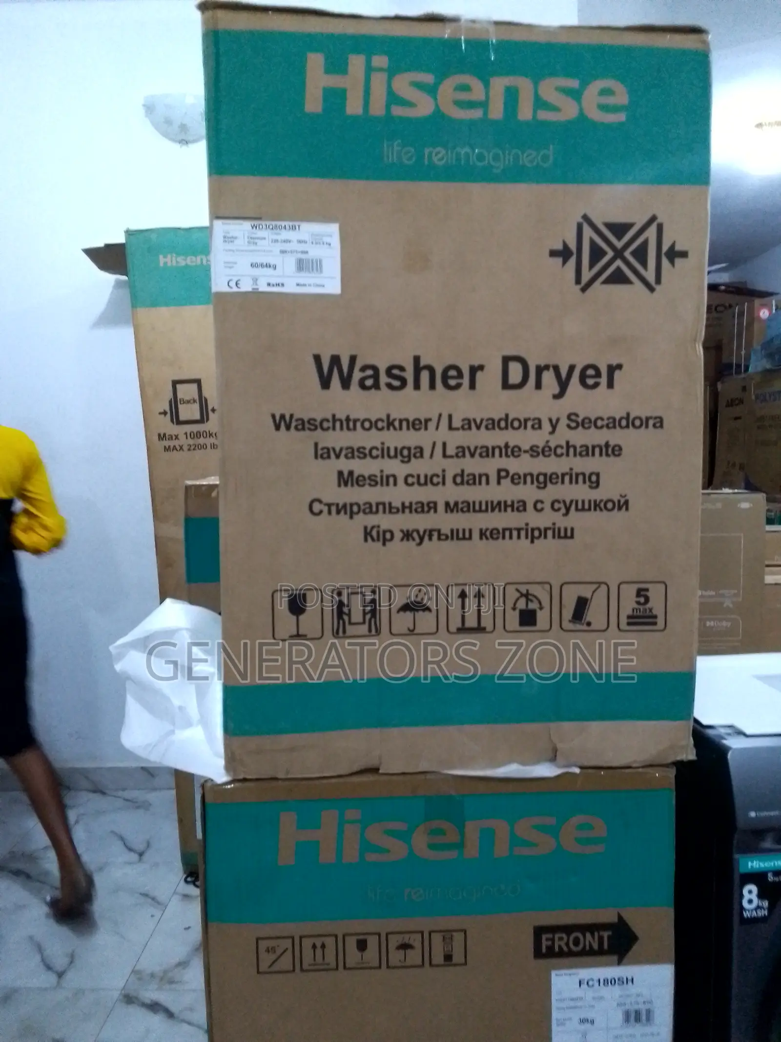 Stylish Hisense 8kg Wash and Dry Washing Machine