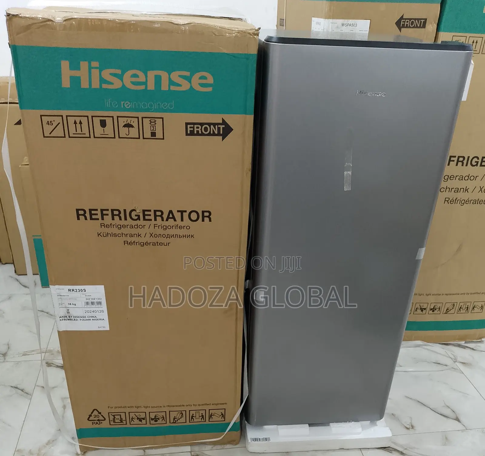 Hisense Fast Selling Single Door Refrigerator -176l R230S