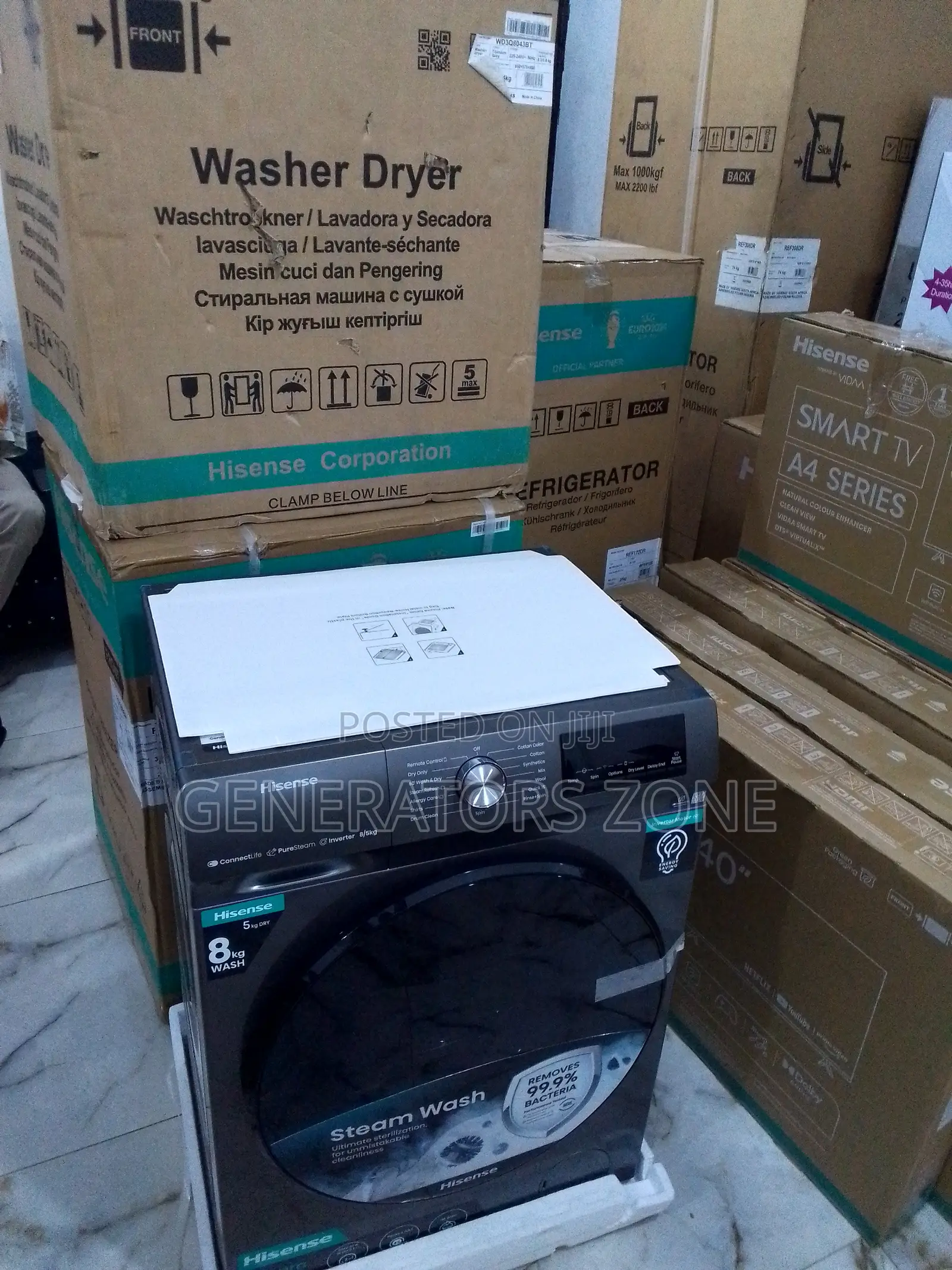 Alluring Hisense 8kg Wash and Dry Washing Machine