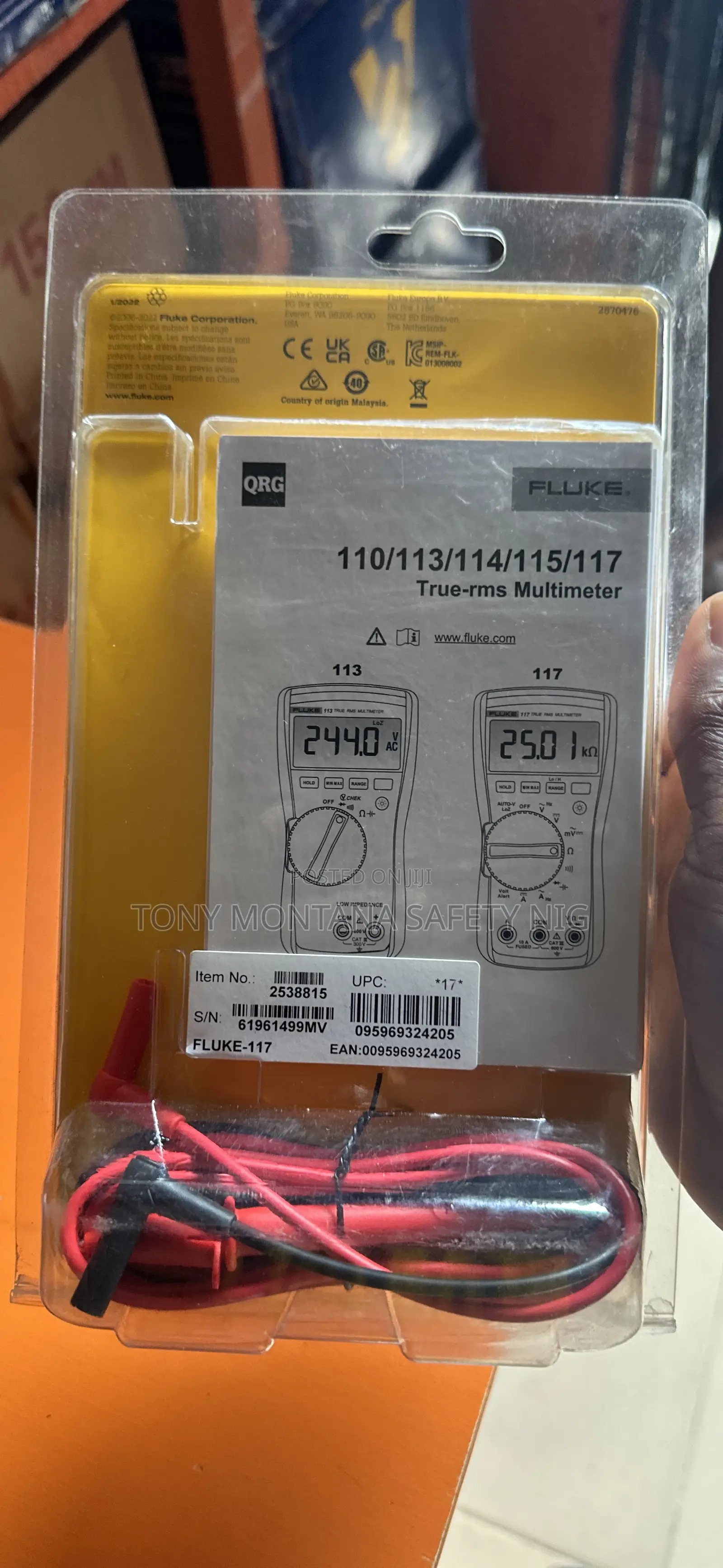 Electrician’S Multimeter Fluke 117