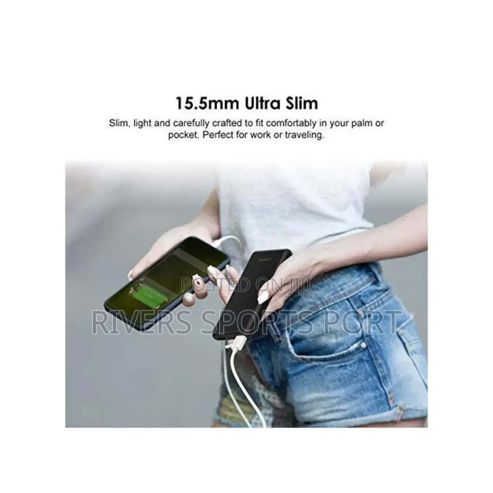 Oraimo 10000mah Powerbank 2.1A for 2 Device Same Time