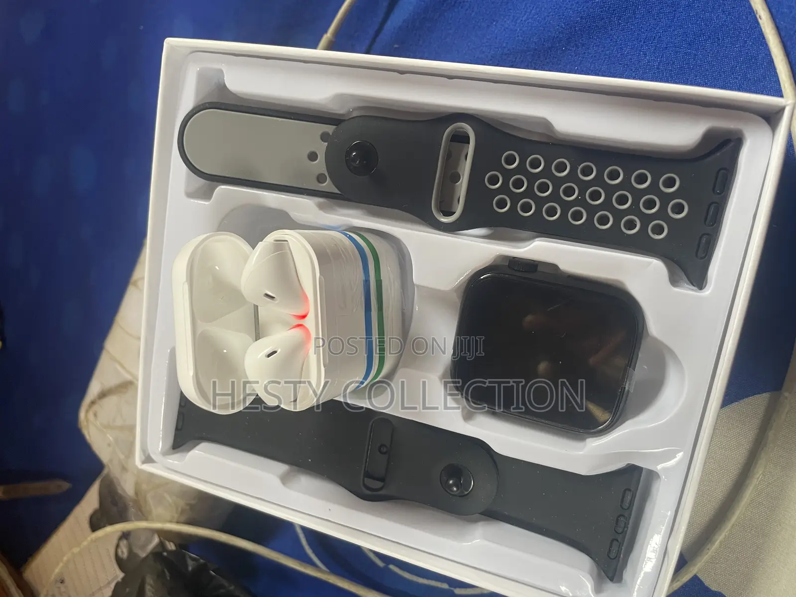 T55 Pro Max Series 9 Double Strap Smartwatch and Earpod