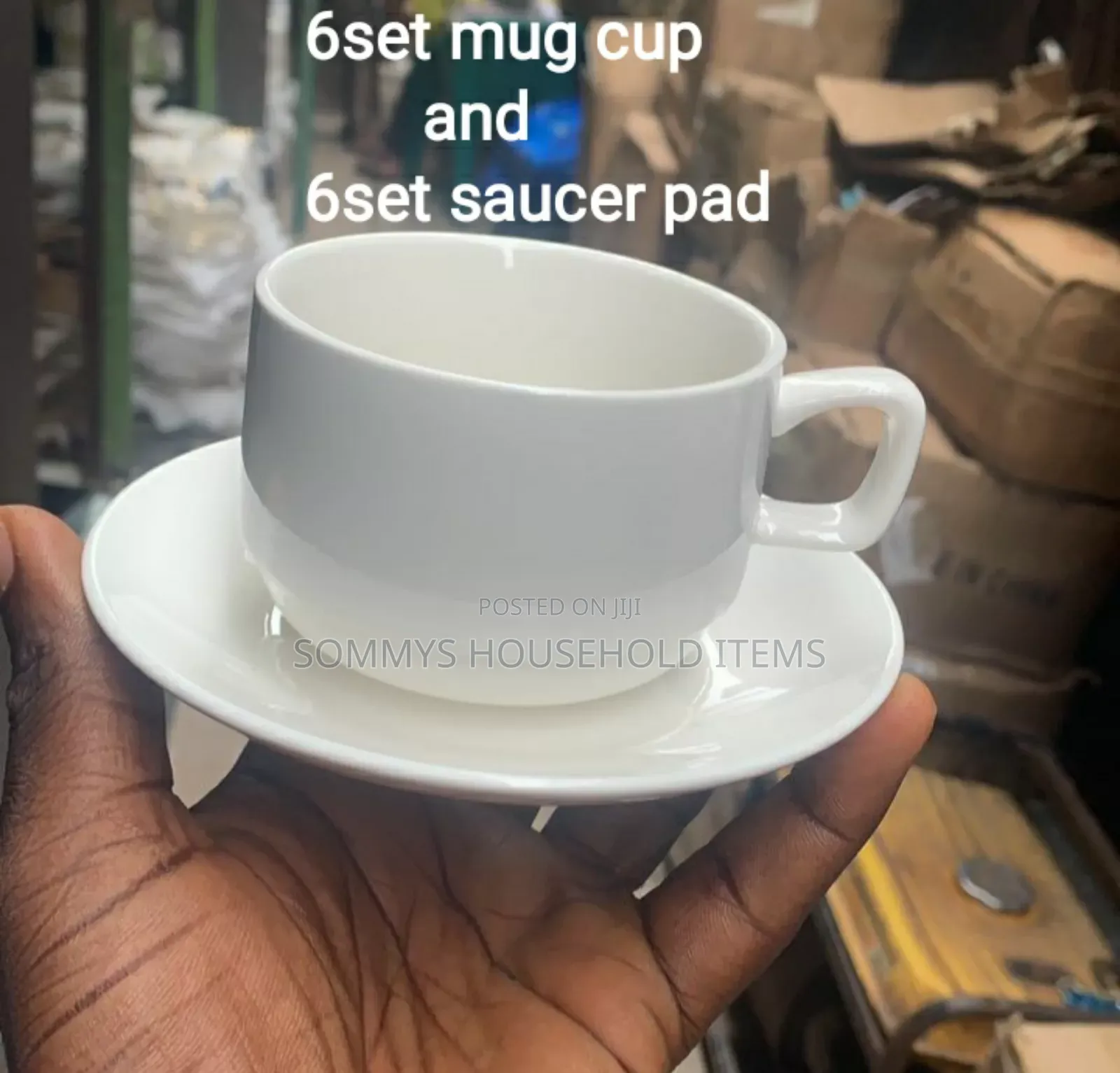 Tea Cup With Saucer (6pc Cup , 6pc Saucer)