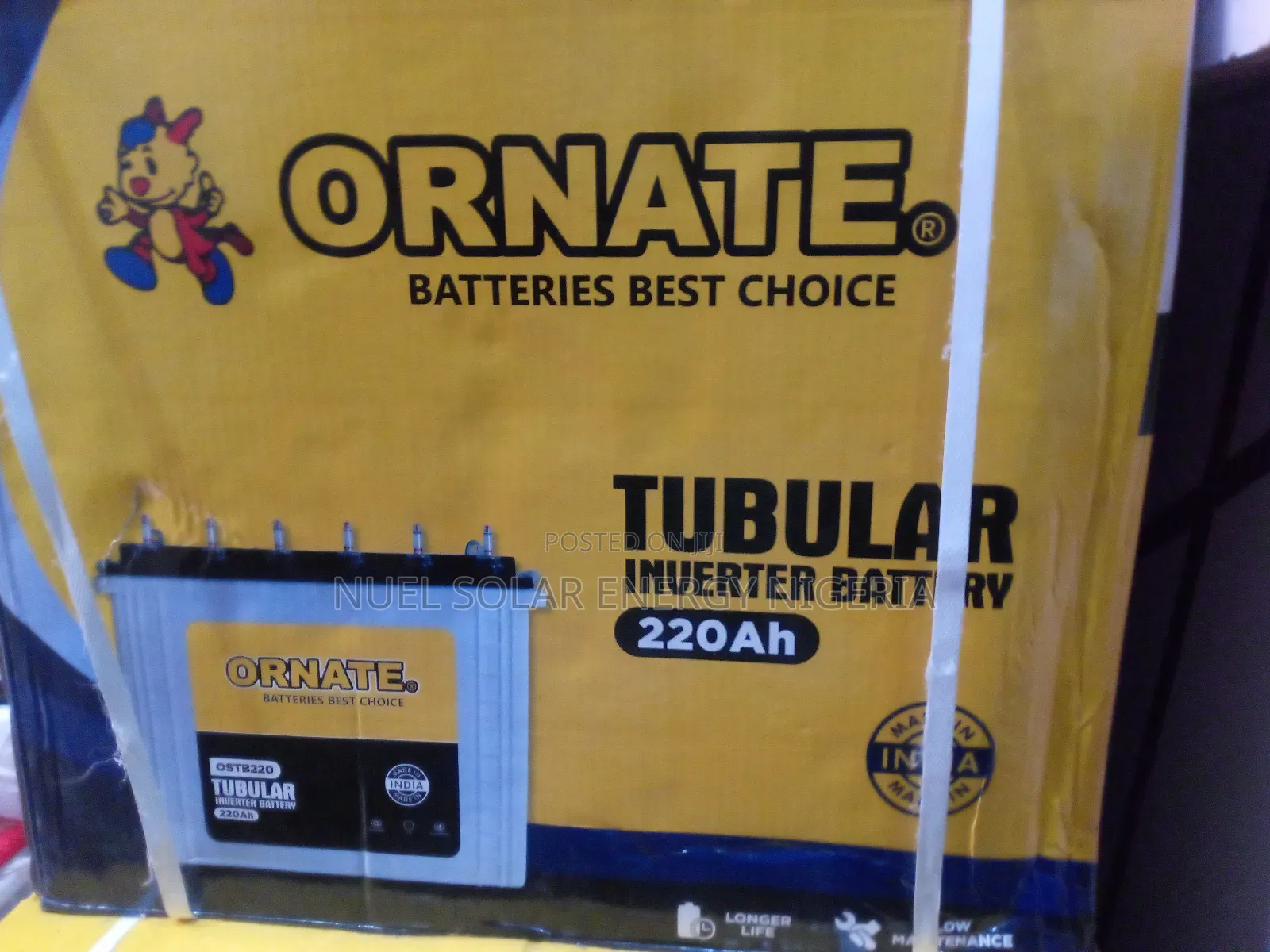 Ornate Tubular Battery 220AH