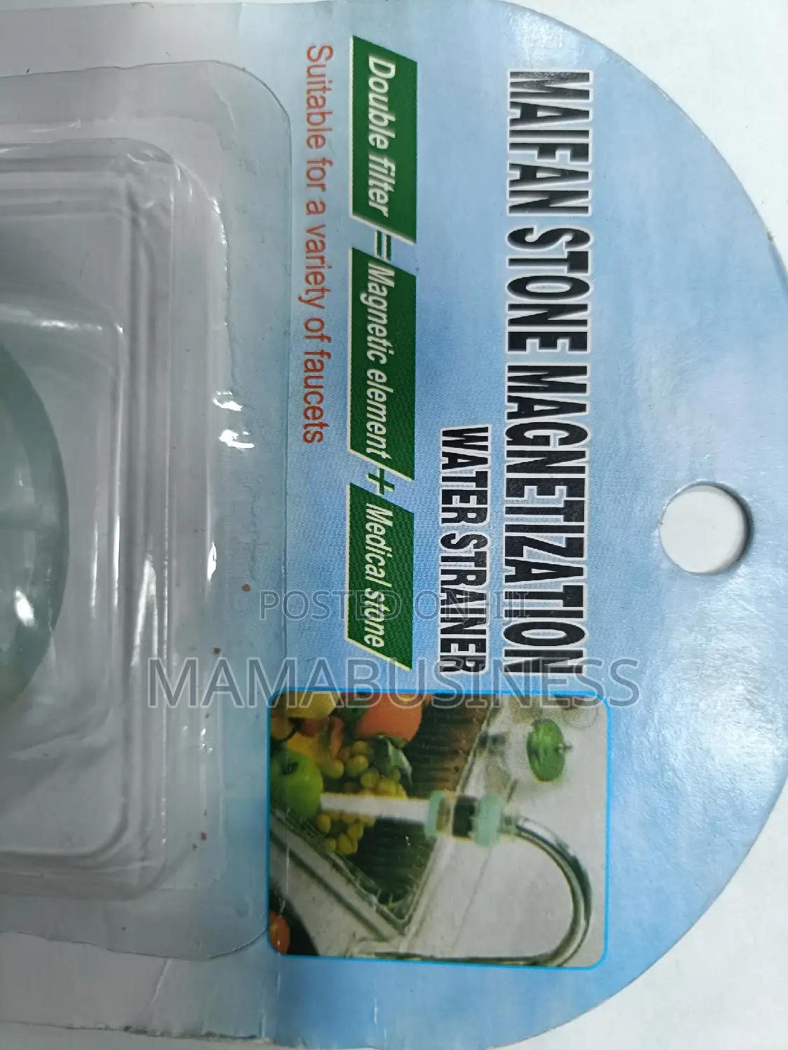 Faucet Water Filter (Magnetized Tap Water Filter) White