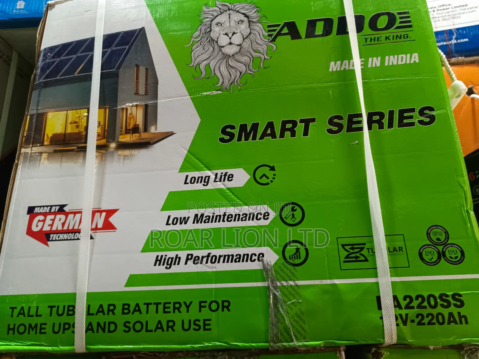 Addo Tubular Battery 220ah