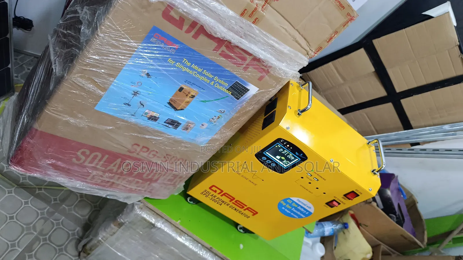 Qasa SPG-500w Solar Generator /180w Solar Panel
