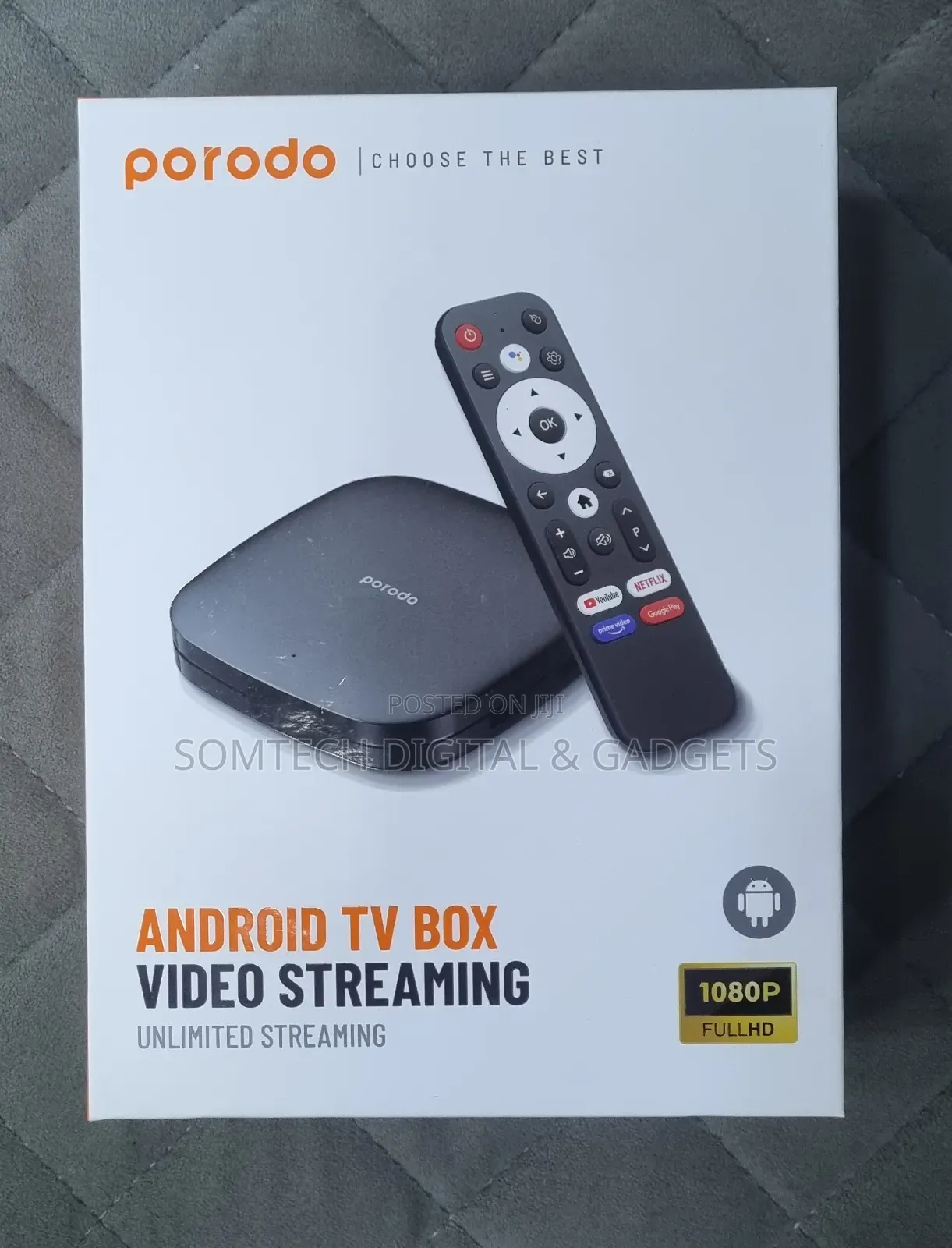 Porodo Android TV Box Video Streaming