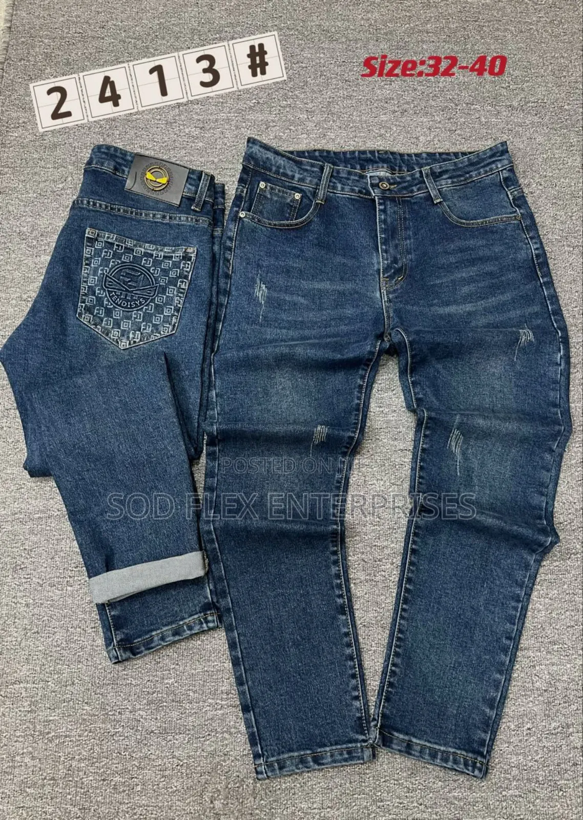 Luxury Quality Rugged Jeans