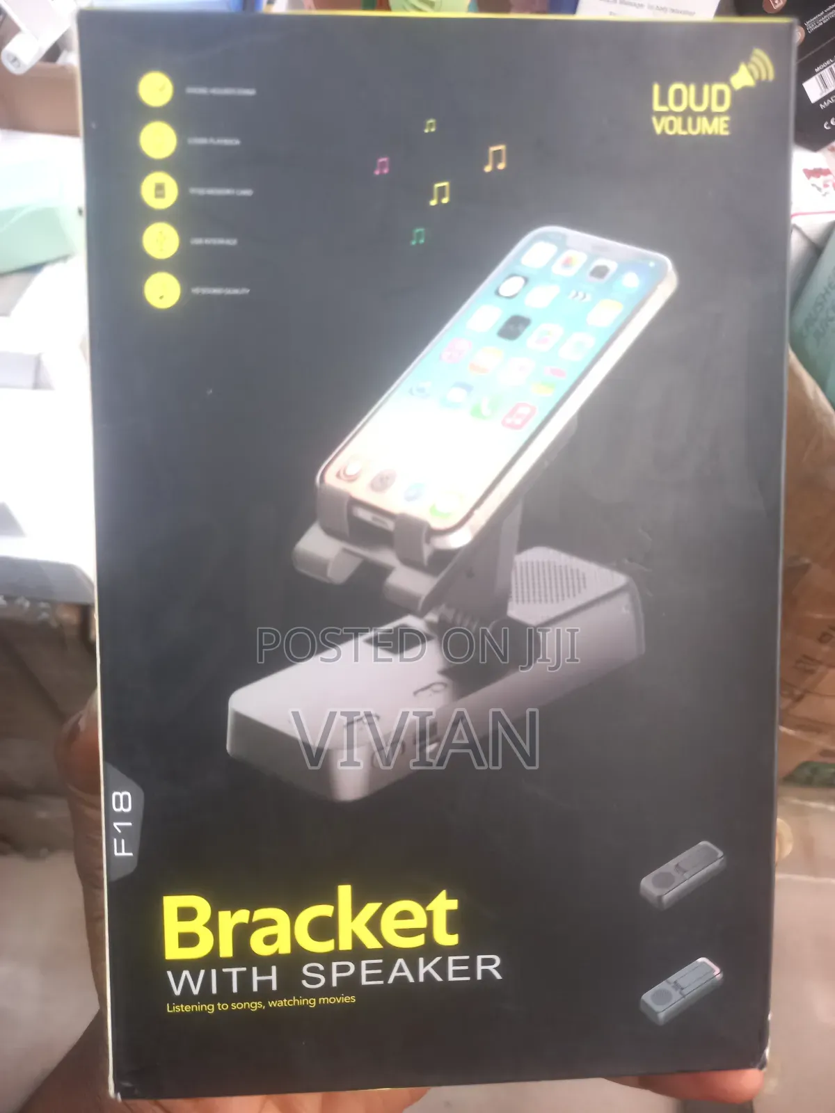 Phone Bracket With Speaker Charging Port