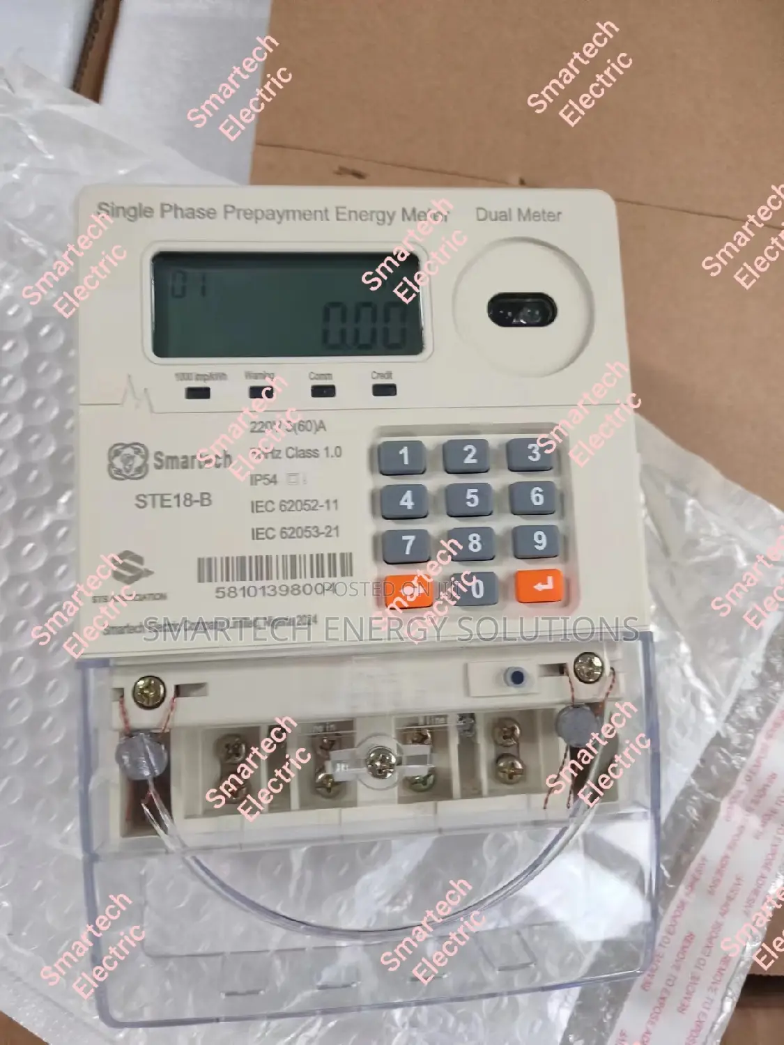 Single Phase Split STS Lora-Rf Energy Check Meter Wt Ciu/Ste18-Bs