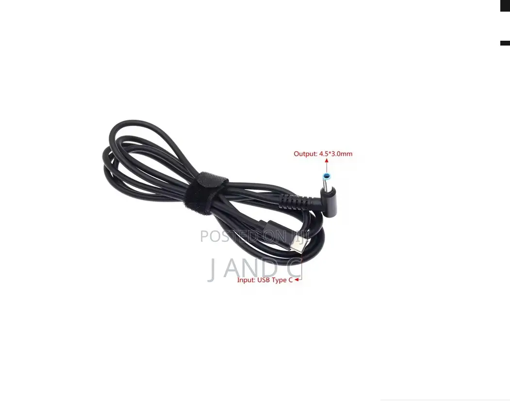 Type C to Hp Blue Mouth Laptop Converter Pd Charging Cable