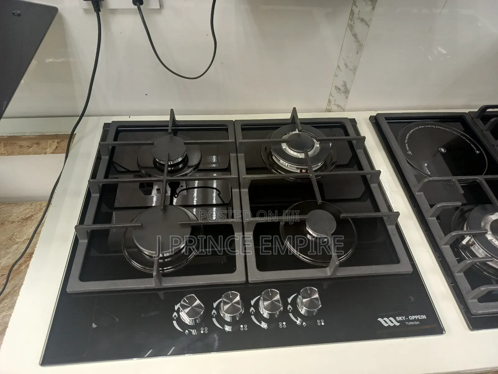 Turkey Gas Cooktop 4 Burners Glass Stove