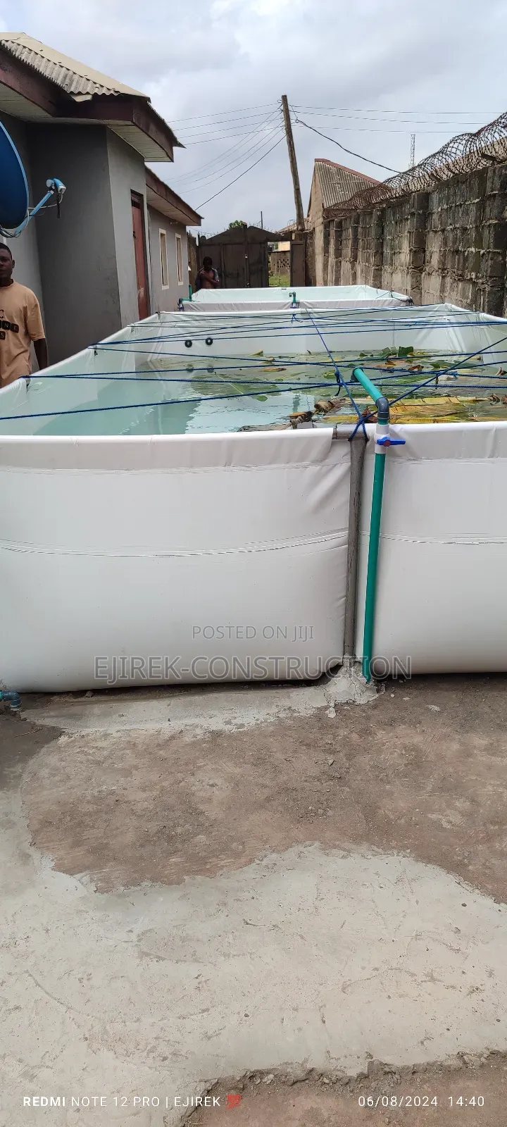 Mobile Tarpaulin Fish Pond (15feet by 20feet by 4feetheight)
