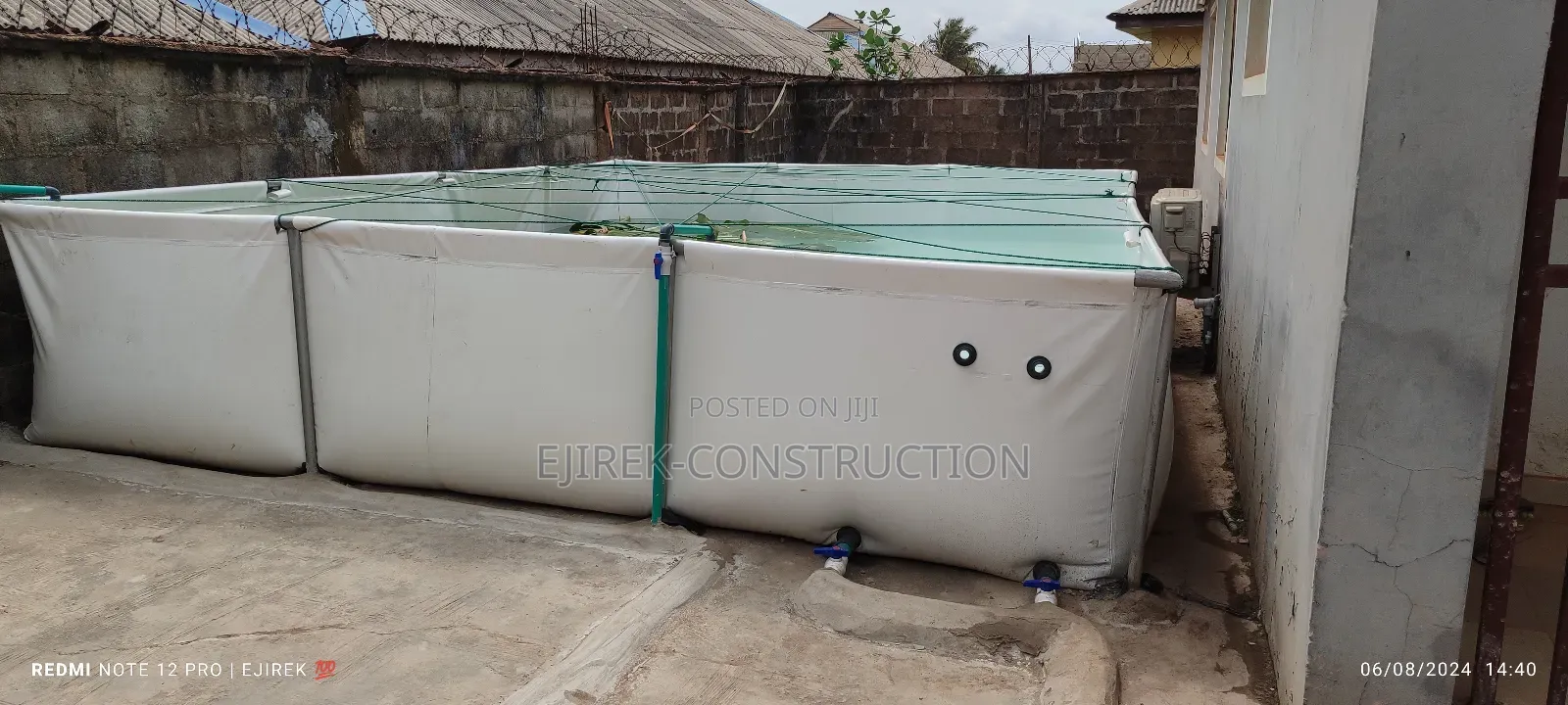 Mobile Tarpaulin Fish Pond (15feet by 20feet by 4feetheight)