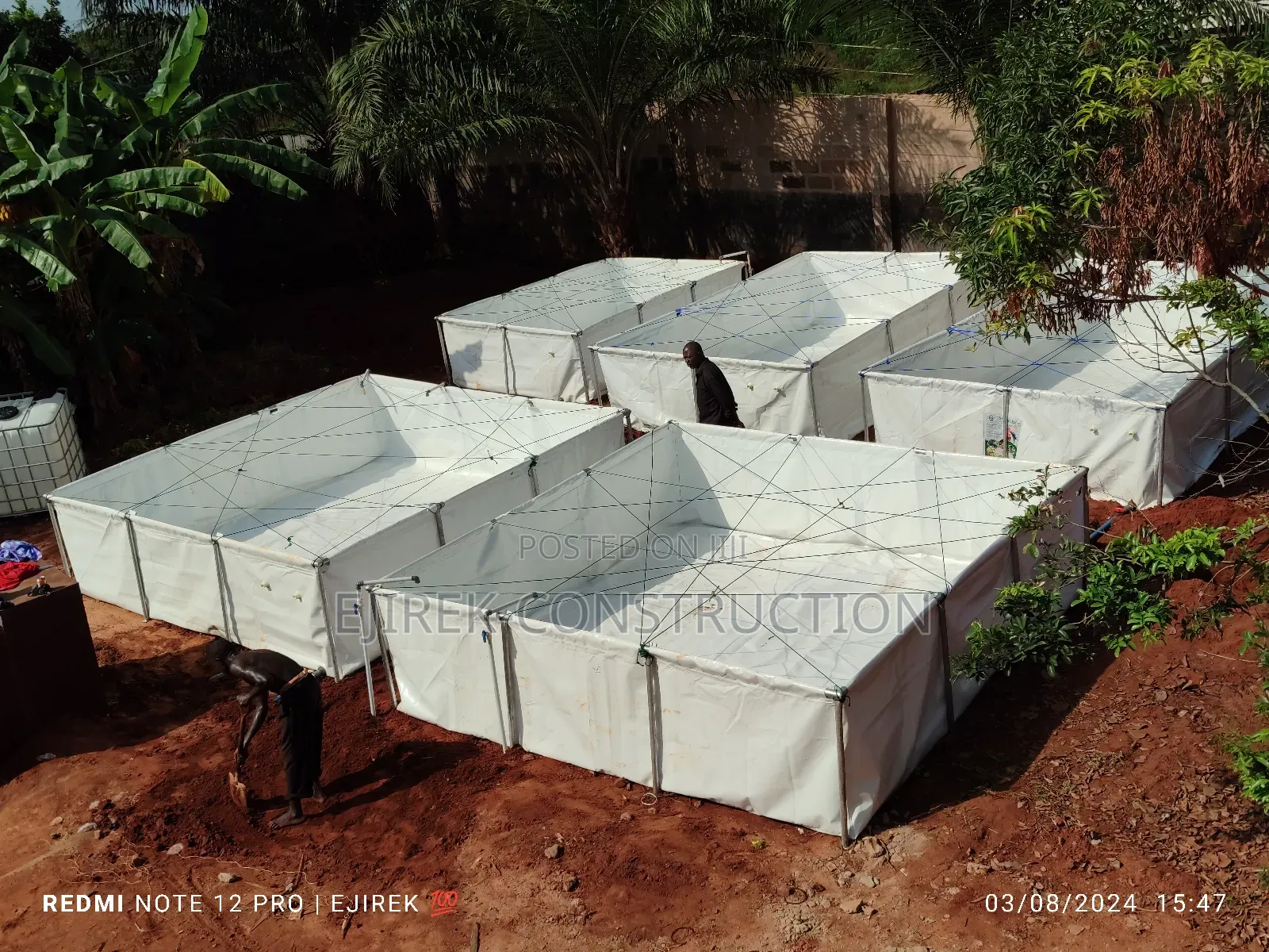 Mobile Tarpaulin Fish Pond (Complete Set for 6000 Capacity)