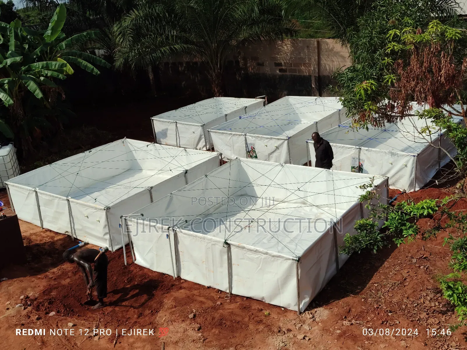 Mobile Tarpaulin Fish Pond (Complete Set for 6000 Capacity)