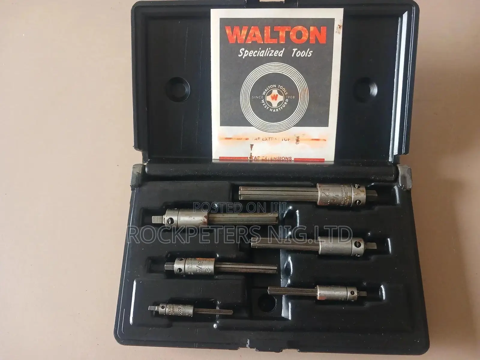 6pc 3/16" - 1⁄2" WALTON TAP EXTRACTORS
