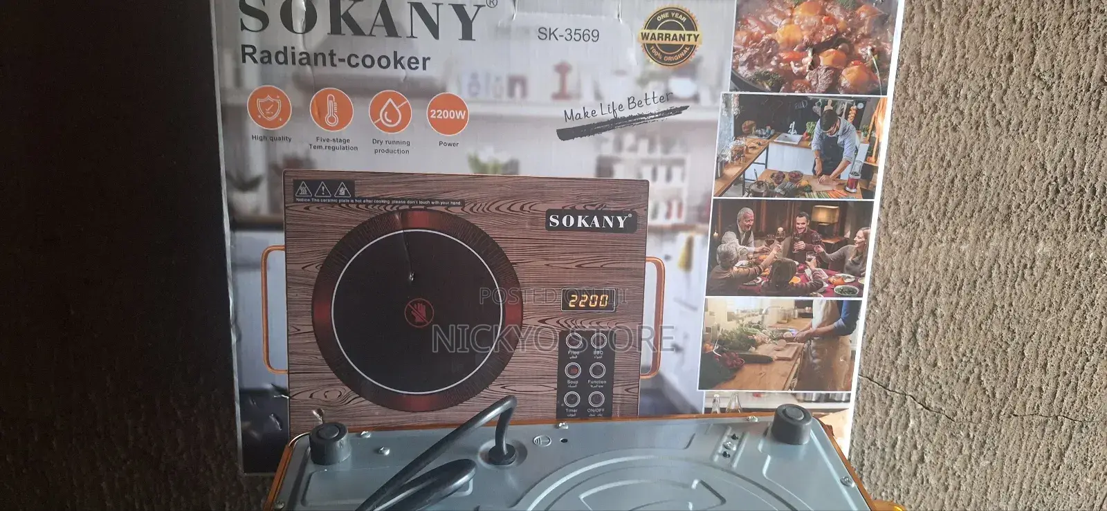 Sokany Radiant Cooker (Model Sk-3569)