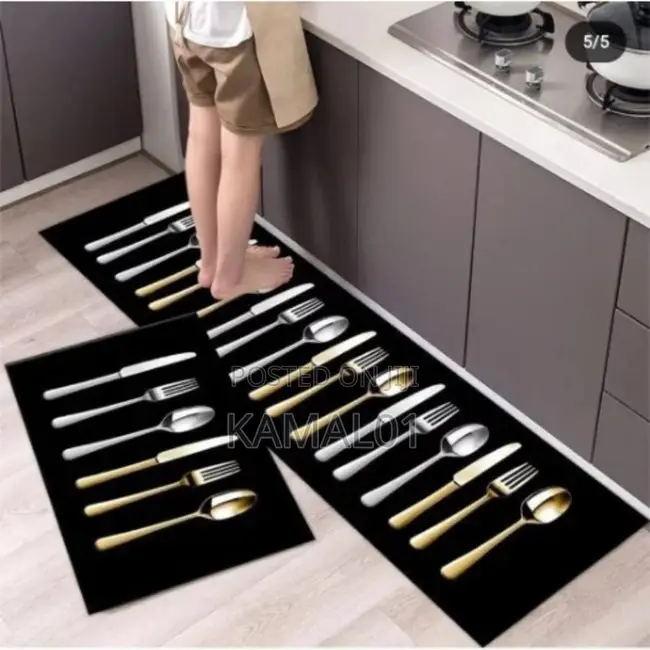 Anti-slip And Absorbent Kitchen Runner Mats, 2 Piece