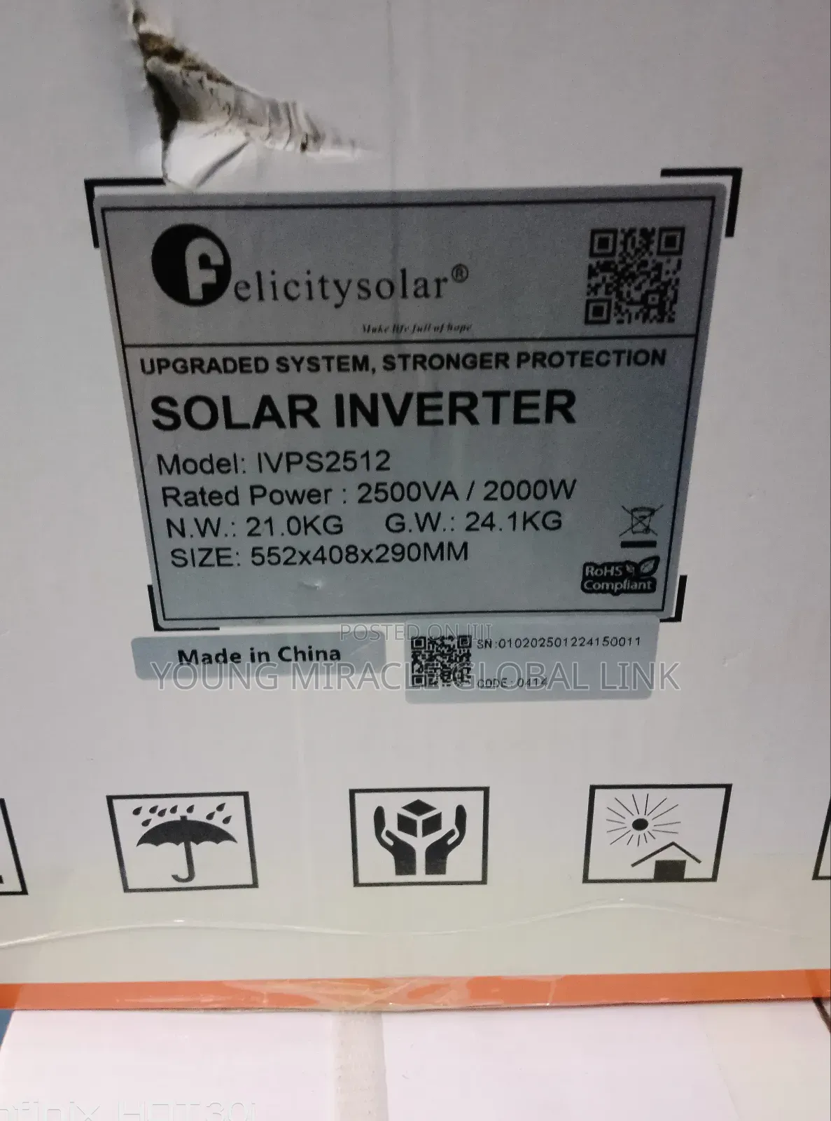 Felicity Inverter IVPS 2.5kva 12v